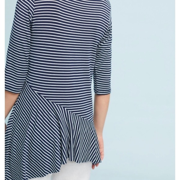 ANTHROPOLOGIE Striped Top Tunic Watson New Women’s - Picture 4 of 7